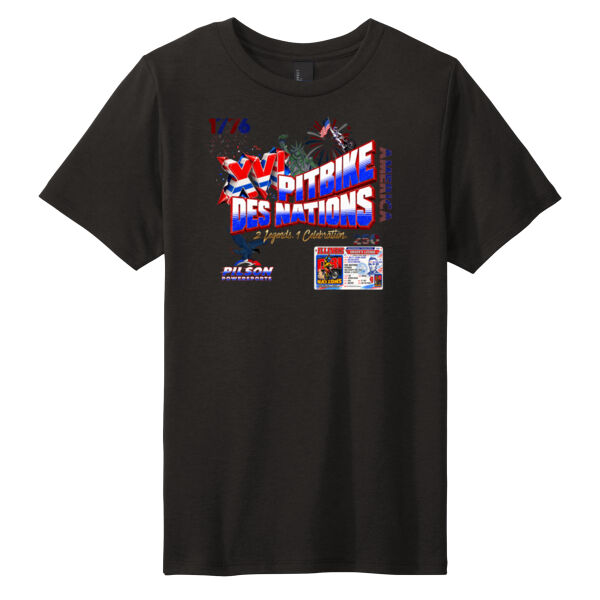Pitbike Des Nations - Front & Back Print on a - Youth Perfect Tri ® Tee Thumbnail